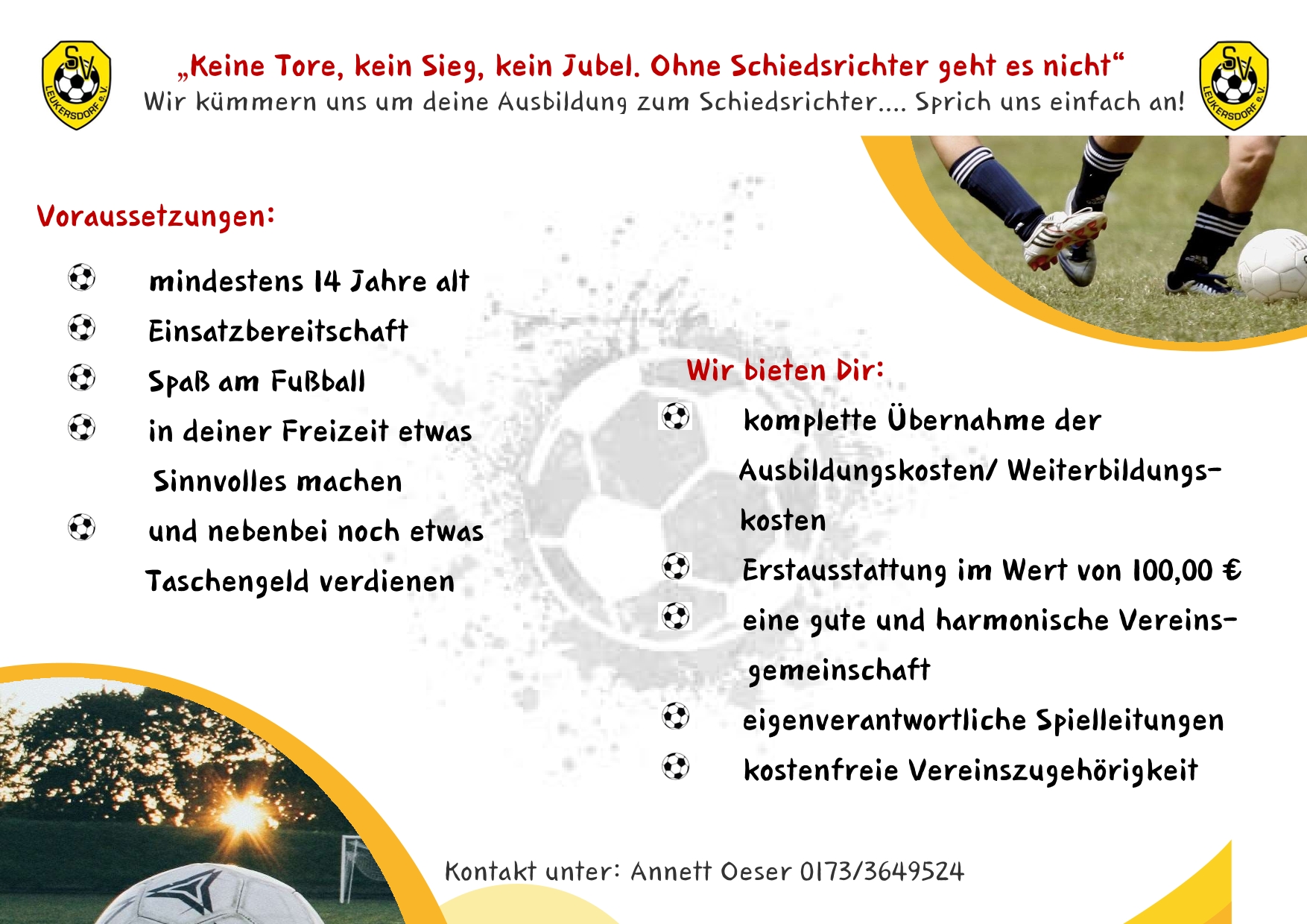 Schiedsrichter gesucht – trau dich, die Pfeife in die Hand zu nehmen!